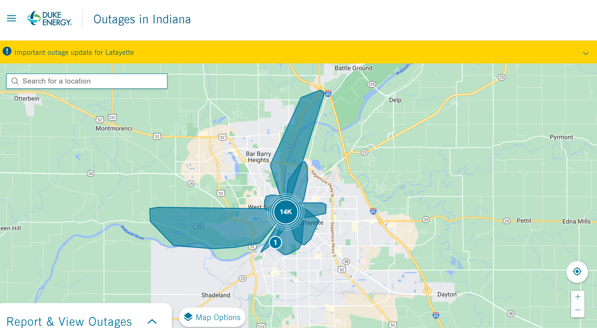 Duke Energy Power Outage 6-22-22